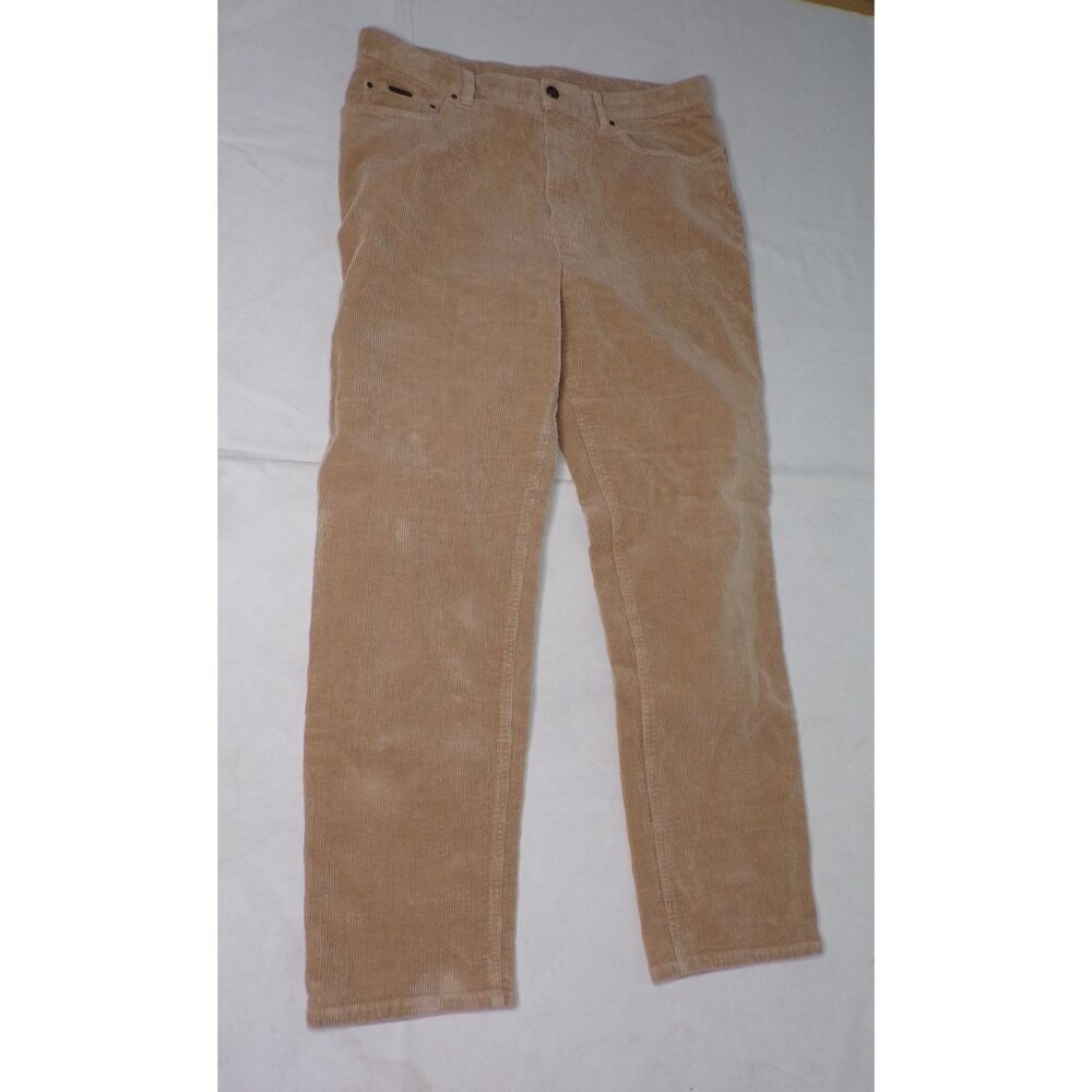 Lauren Ralph Lauren Straight-Leg Corduroy Pants in Tan
